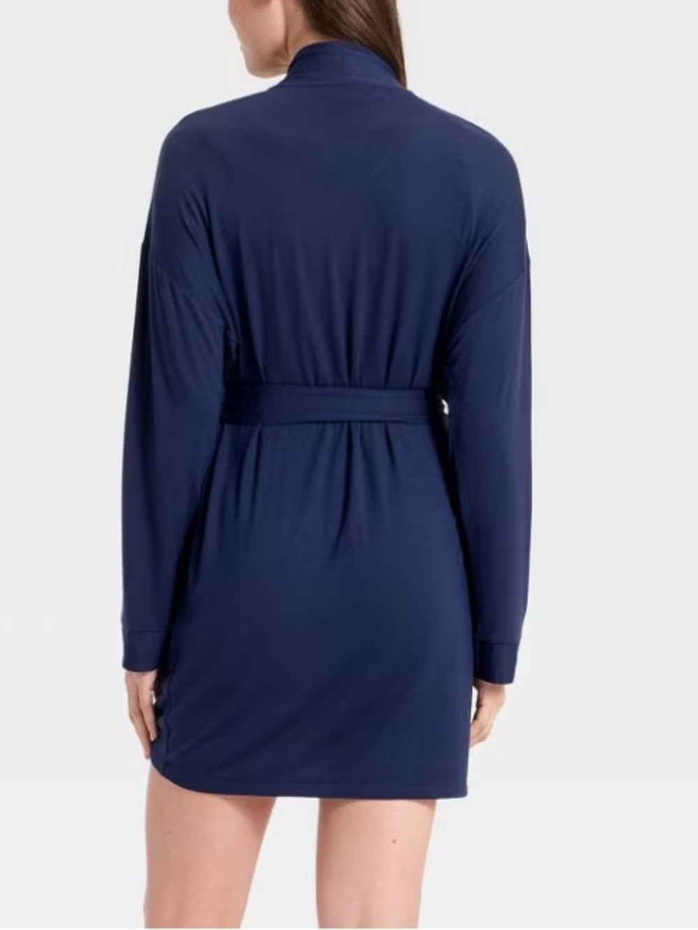 Women's Cloud Knit Robe - Navy - Picture 2 of 8